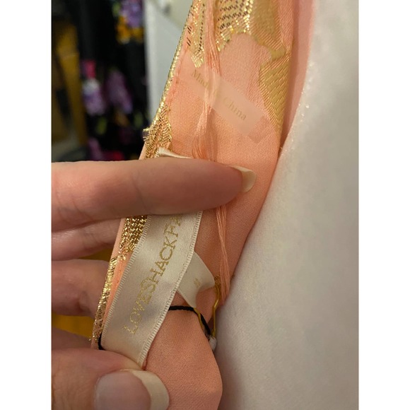 Loveshackfancy Boca Handkerchief Halter Star Top Sunset Orange Ombre Sz S - Picture 7 of 7